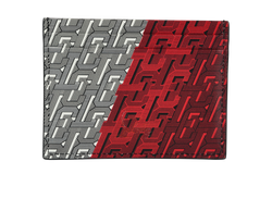 Christian Louboutin Card Holder, Leather, Red/Black, MII, B/DB, 4*
